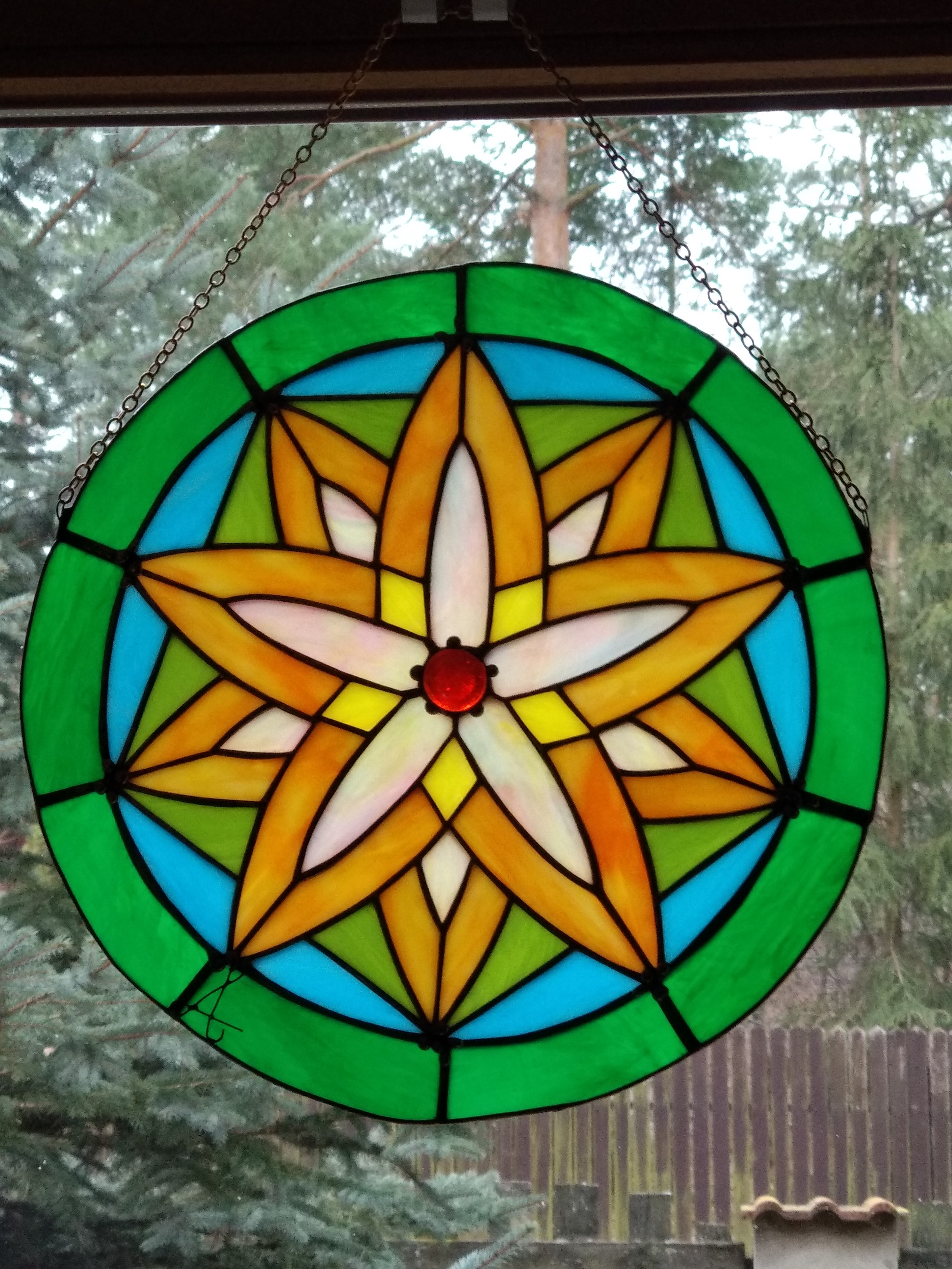 Mandale stained glass