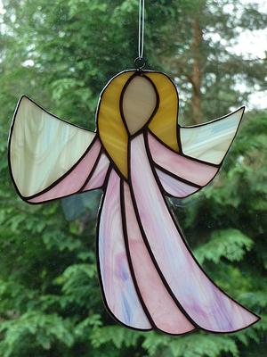 Anioły stained glass